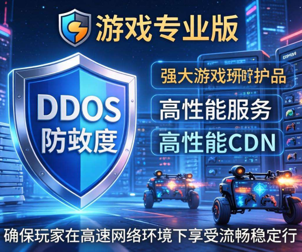 游戏高防CDN套餐游戏盾专业版，为游戏安全保驾护航