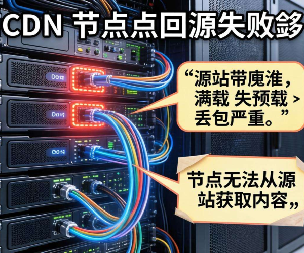 CDN回源失败，是源站带宽跑满丢包所致吗？